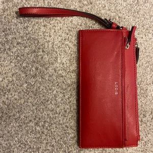 Red Lodis Wrist Wallet